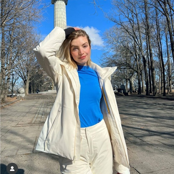 @Halfdays  base layer set ski snowboard leggings and top  in color blue - Picture 5 of 11